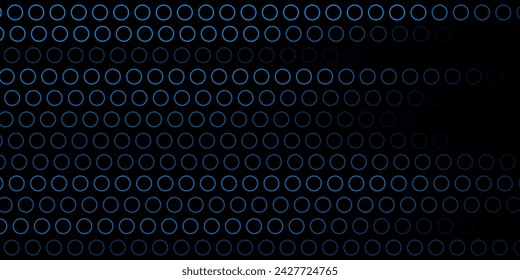 Anillos lineales geométricos azules abstractos de fondo moderno futurista. Diseño vectorial