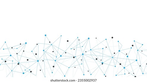 Blue Geometric mesh lines on a white background. Triangle pattern. Geometric abstract background with simple Triangle elements.