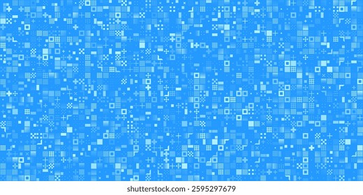 Blue Geometric Micro Grid Pattern Background