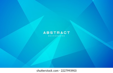 Blauer, geometrischer, moderner Hintergrund. Vektorgrafik