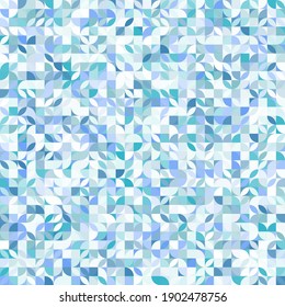 Blue geometric pattern. Abstract decorative backdrop can be used for wallpaper, pattern fills, web page background, surface textures.