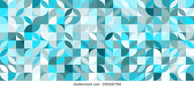 Patrón geométrico azul. El fondo decorativo abstracto se puede utilizar para papel tapiz, rellenos de patrones, fondo de página web, texturas superficiales. Diseño de polos bajos.