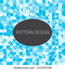 Blue Geometric pattern, seamless background, can use for design, vector.
