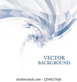 Blue geometric pattern, triangles background, polygonal design. EPS10 vector illustration.