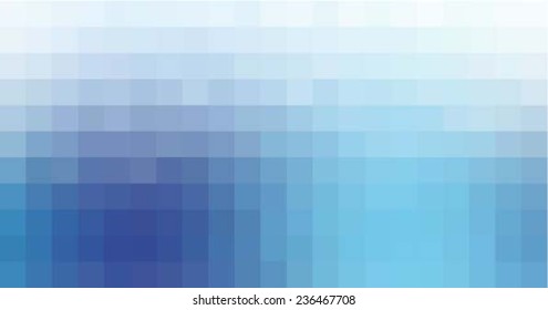 Blue Geometric patterns set. Abstract mosaic backgrounds. Vector illustration