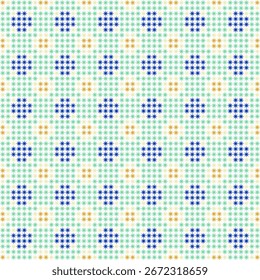 Modelo inconsútil geométrico azul de los lunares con una textura retro para el diseño del Fondo de pantalla o de la tela