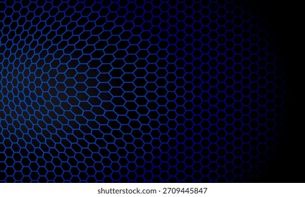 Blue geometric polygons background, hexagon symbol, abstract black metallic wallpaper. Modern Trendy design in vector EPS 10