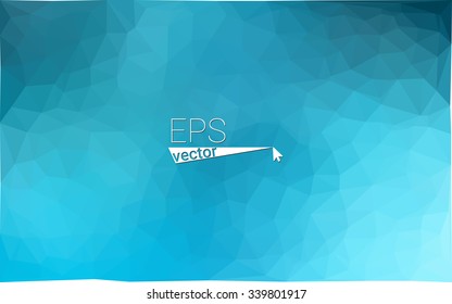 Blue geometric rumpled triangular low poly origami style gradient illustration graphic background. Vector polygonal design for your business. Blue geometric rumpled triangular low poly origami style gradient illustration graphic background. Vector polygonal design for your business.