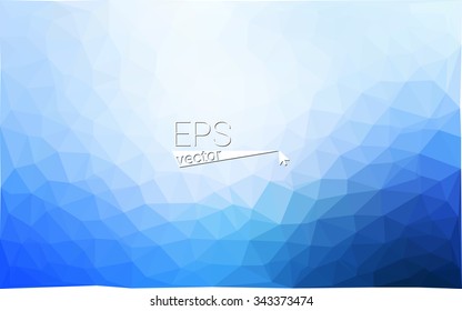 Blue geometric rumpled triangular low poly origami style gradient illustration graphic background. Vector polygonal design for your business. Blue geometric rumpled triangular low poly origami style gradient illustration graphic background. Vector polygonal design for your business.