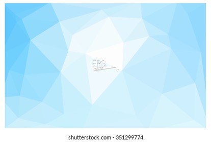 Blue geometric rumpled triangular low poly origami style gradient illustration graphic background. Vector polygonal design for your business.