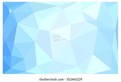 Blue geometric rumpled triangular low poly origami style gradient illustration graphic background. Vector polygonal design for your business. Blue geometric rumpled triangular low poly origami style gradient illustration graphic background. Vector polygonal design for your business.