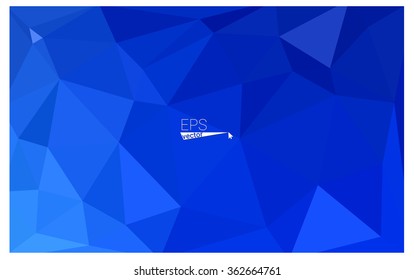 Blue geometric rumpled triangular low poly origami style gradient illustration graphic background. Vector polygonal design for your business. Blue geometric rumpled triangular low poly origami style gradient illustration graphic background. Vector polygonal design for your business.