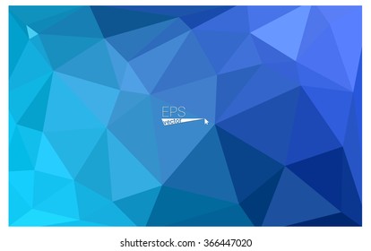 Blue geometric rumpled triangular low poly origami style gradient illustration graphic background. Vector polygonal design for your business. Blue geometric rumpled triangular low poly origami style gradient illustration graphic background. Vector polygonal design for your business.