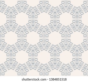 Blue geometric seamless pattern. Abstract background. Vector seamless pattern