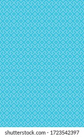 Blue geometric seamless pattern. Abstract vector geometric background