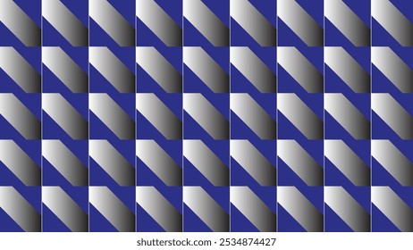 Blue Geometric Seamless pattern Abstract background Vector illustration
