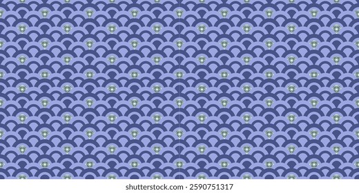 Blue geometric seamless pattern and background. Vector illustration digital file download for print, printable, wallpaper, background, decoration, textile and many projects.