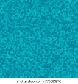 Blue geometric seamless pattern. Funny abstract mosaic background.  Virtual concept. Design template for your projects. Vector illustration.