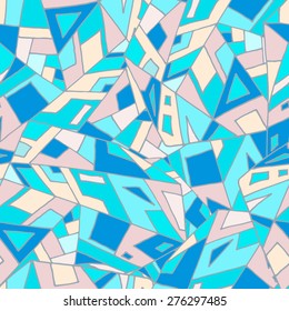 blue geometric seamless pattern for your background