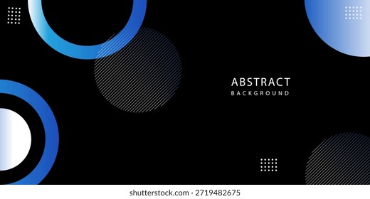 forma geométrica azul em fundo preto. ótimo para pôster, banner, apresentação, etc. Ilustração vetorial
