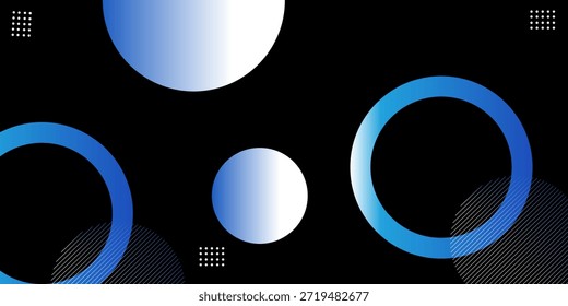 forma geométrica azul em fundo preto. ótimo para pôster, banner, apresentação, etc. EPS10, SITE