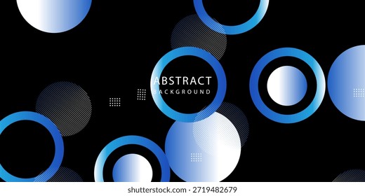 forma geométrica azul em fundo preto. ótimo para pôster, banner, apresentação, etc. poster simples, web, eps10