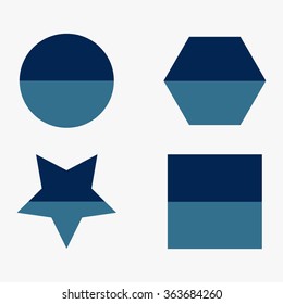 Blue Geometric shapes 