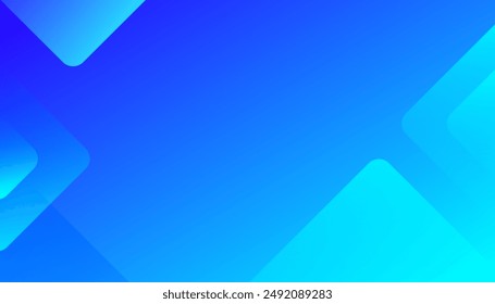 Blue geometric shapes background. Dynamic sound wave. Design element. Vector illustration