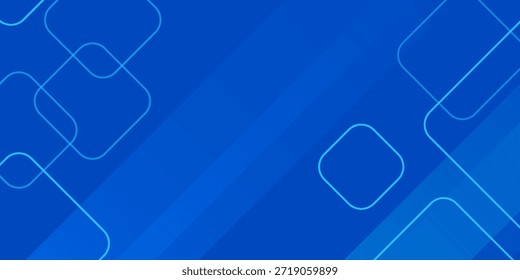 Patrón abstracto de fondo de gradiente de Formas geométricas azules. Elementos de forma dinámica, rectángulos curvos Pequeños y Grandes aleatorios, velocidad de la tecnología de visualización de escenas de tonos fríos.