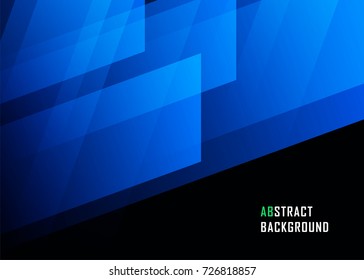 Blue geometric technological background. Template brochure and layout design