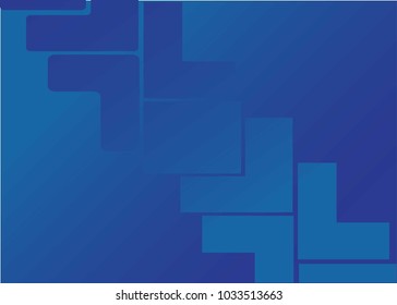 Blue geometric template. Eps 10