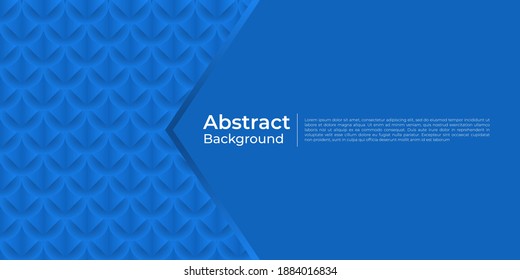 Blue geometric texture abstract background, paper art style. Very suitable for posters, flyers, banner, websites, cover design, etc. Vector illustration