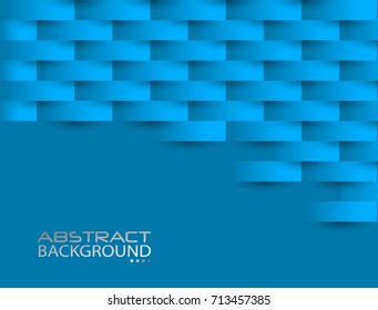 Blue Geometric Texture. Original cover template design