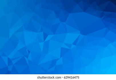 blue geometric triangular polygonal background