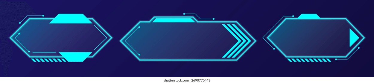 Blue geometric UI shapes connected by lines evoke modern digital efficiency.