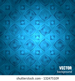 Blue geometrical background with sample text