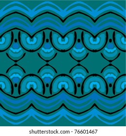 blue geometrical pattern