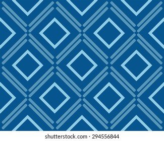 Blue geometrical pattern vector background.