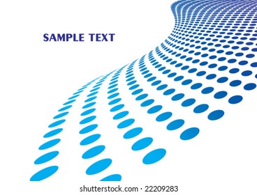 Blue geometrical template