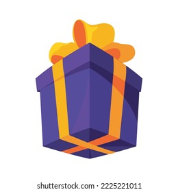 blue gift box with a bow