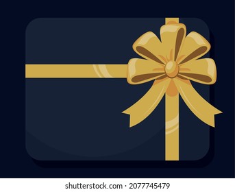 giftbox azul con icono de arco