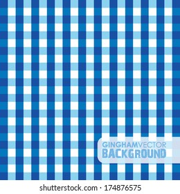 Blue Gingham Background