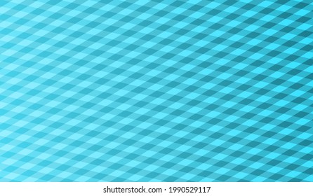 Blue gingham cloth background with fabric texture