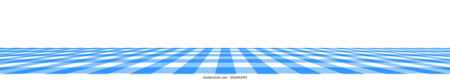 blue Gingham pattern. Texture from rhombus/squares for - plaid, tablecloths, clothes, shirts, dresses, paper, bedding, blankets, quilts and other textile products. Vector illustration.