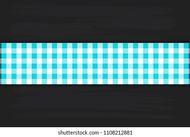 Blue Gingham pattern. Texture from rhombus/squares for - plaid, tablecloths, clothes, shirts, dresses, paper, bedding, blankets, quilts and other textile products. Vector illustration.