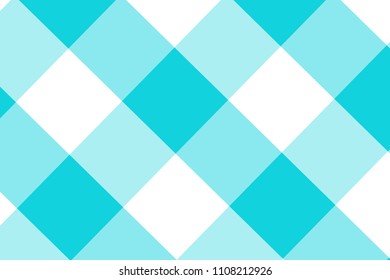 Blue Gingham pattern. Texture from rhombus/squares for - plaid, tablecloths, clothes, shirts, dresses, paper, bedding, blankets, quilts and other textile products. Vector illustration.