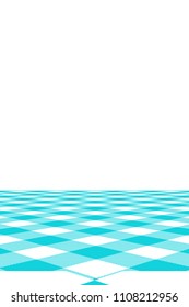 Blue Gingham pattern. Texture from rhombus/squares for - plaid, tablecloths, clothes, shirts, dresses, paper, bedding, blankets, quilts and other textile products. Vector illustration.