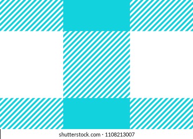 Blue Gingham pattern. Texture from rhombus/squares for - plaid, tablecloths, clothes, shirts, dresses, paper, bedding, blankets, quilts and other textile products. Vector illustration.