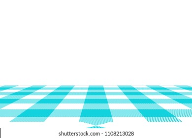 Blue Gingham pattern. Texture from rhombus/squares for - plaid, tablecloths, clothes, shirts, dresses, paper, bedding, blankets, quilts and other textile products. Vector illustration.