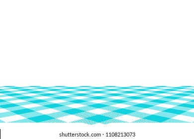 Blue Gingham pattern. Texture from rhombus/squares for - plaid, tablecloths, clothes, shirts, dresses, paper, bedding, blankets, quilts and other textile products. Vector illustration.
